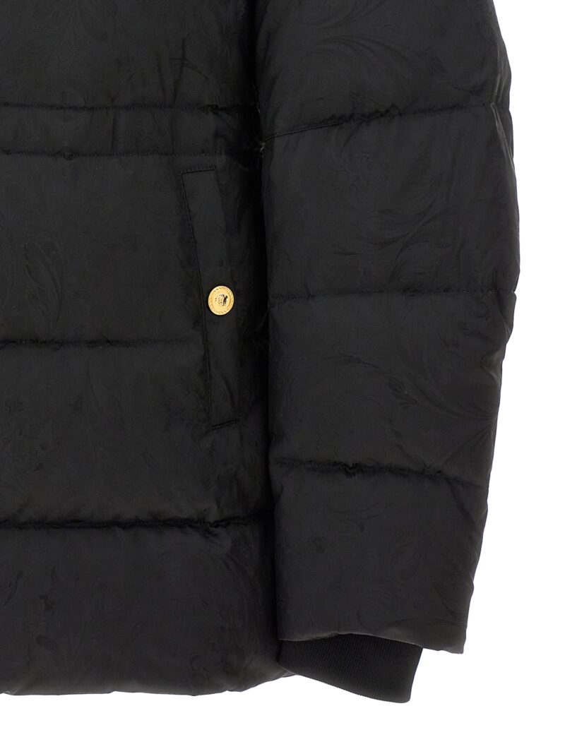 'Barocco' down jacket Fall Winter 2024/2025 VERSACE Black