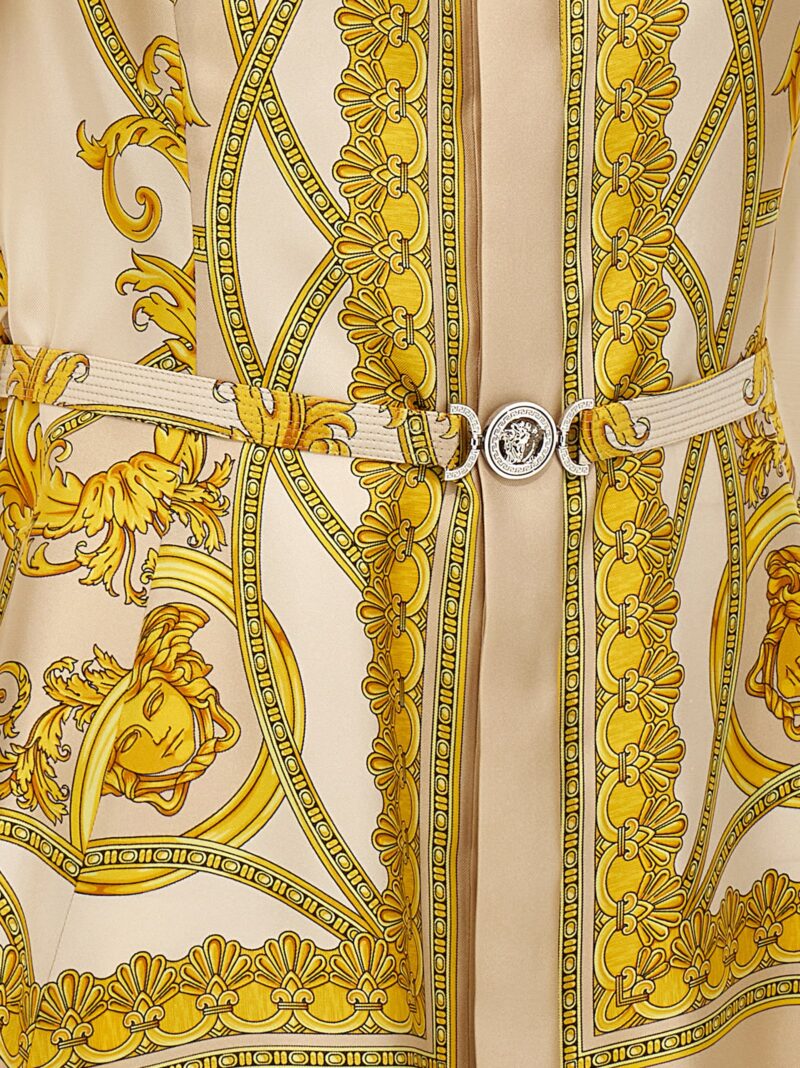 'La Coupe Des Dieux' dress 100% silk VERSACE Beige