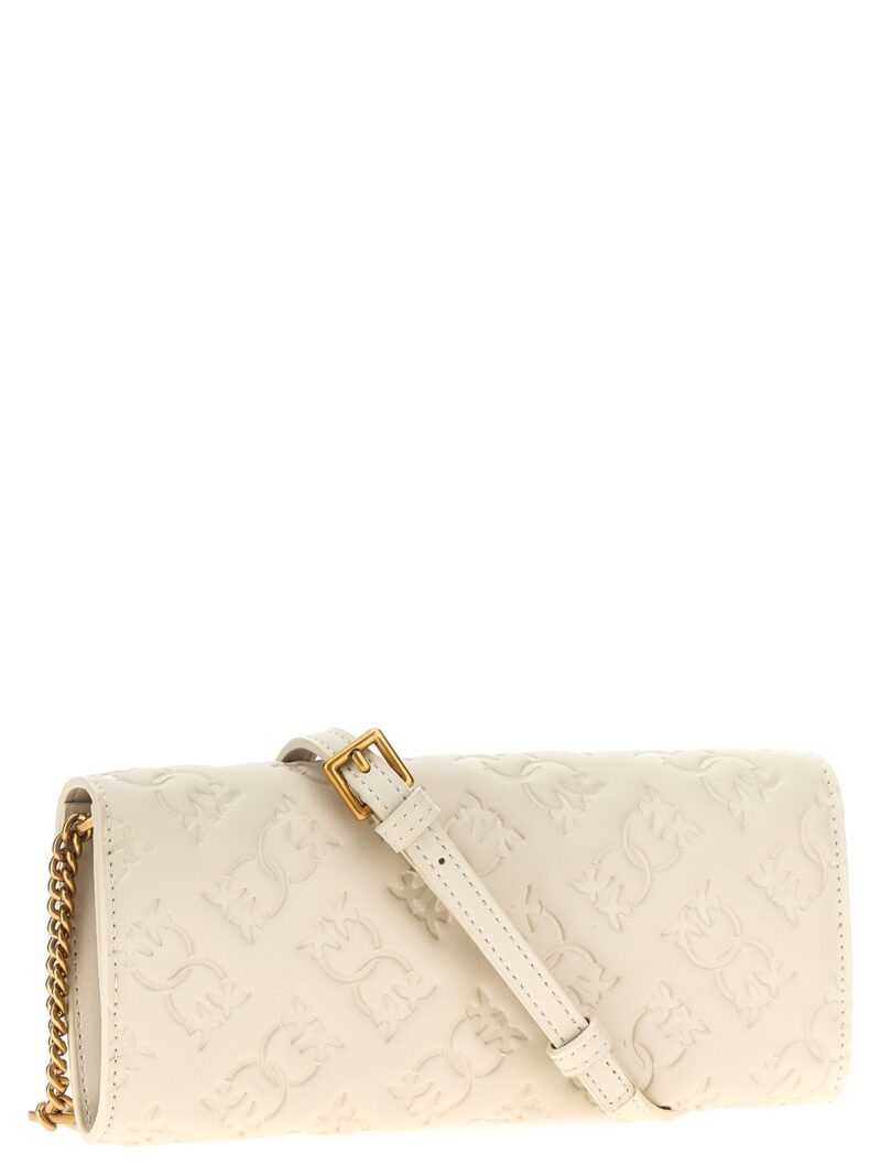 'Love Tiny Birds' wallet on chain 103765A1YBZ14Q PINKO White