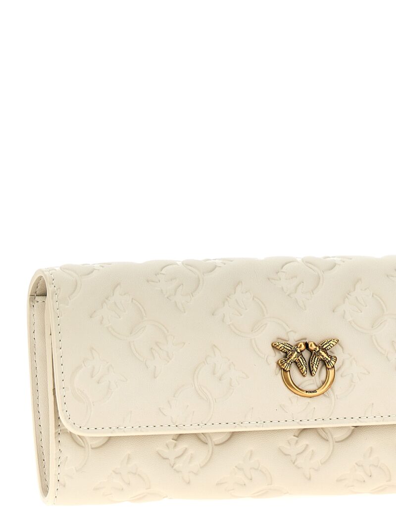 'Love Tiny Birds' wallet on chain Woman PINKO White