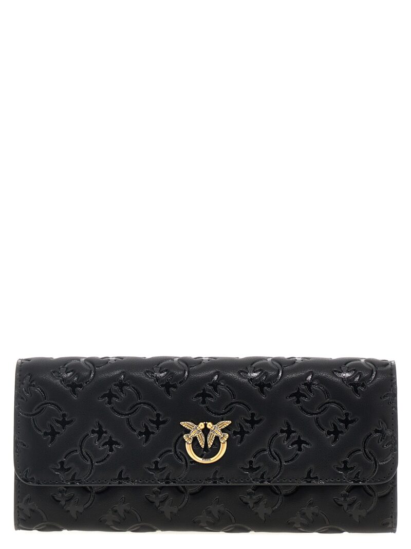 'Love Tiny Birds' wallet on chain PINKO Black