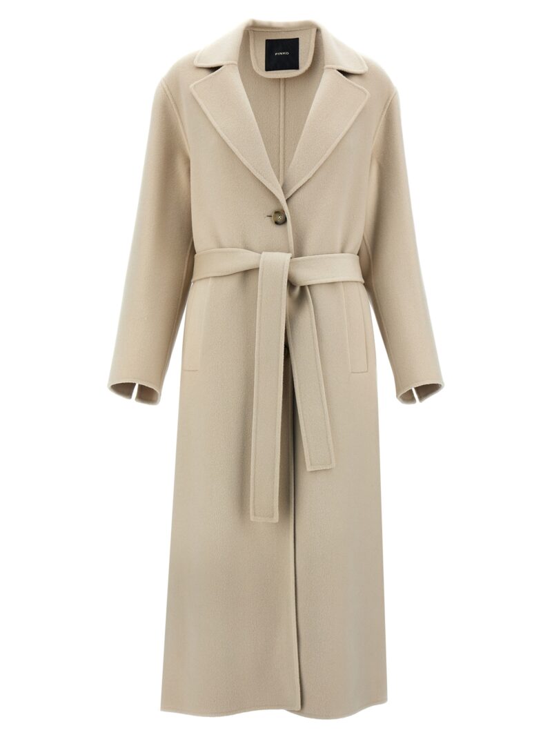 'Cornice' coat PINKO Beige