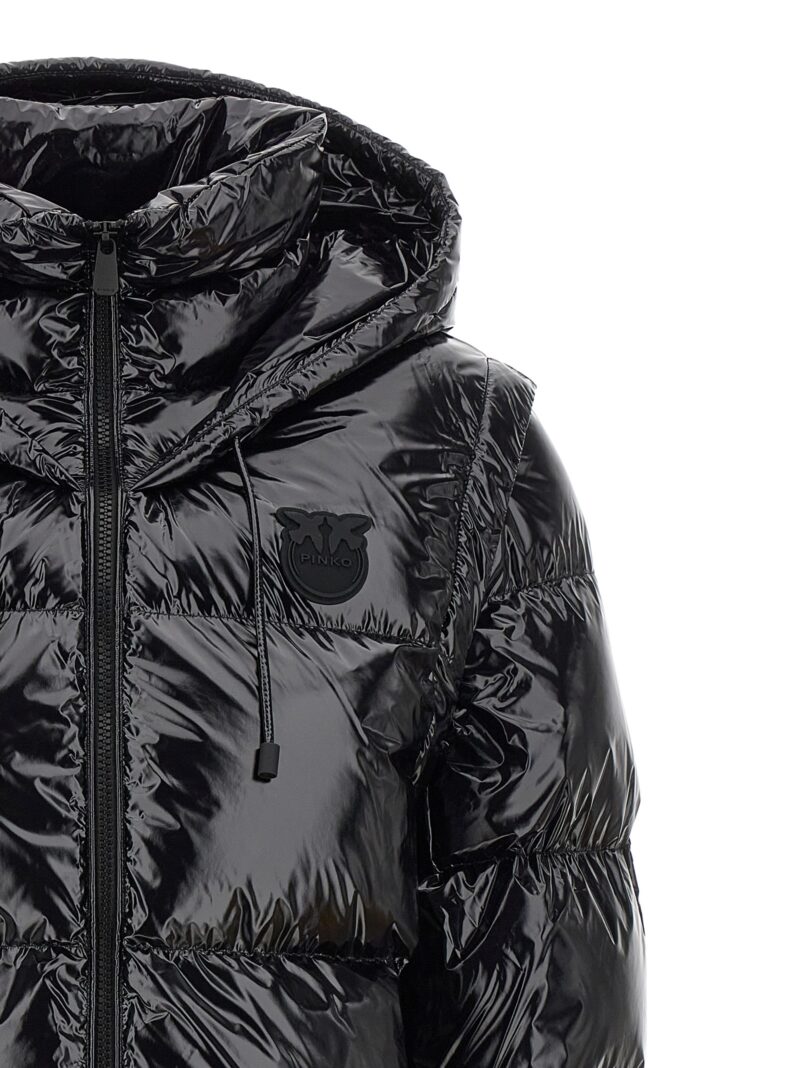 'Indice' down jacket 100% polyamide PINKO Black