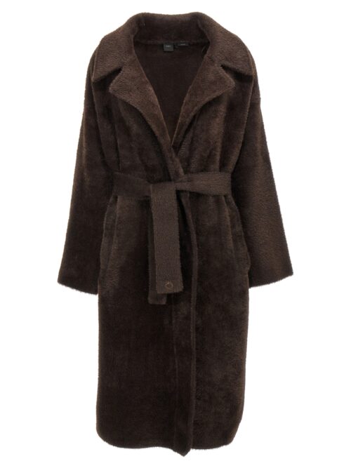 'Uvaggio' coat PINKO Brown