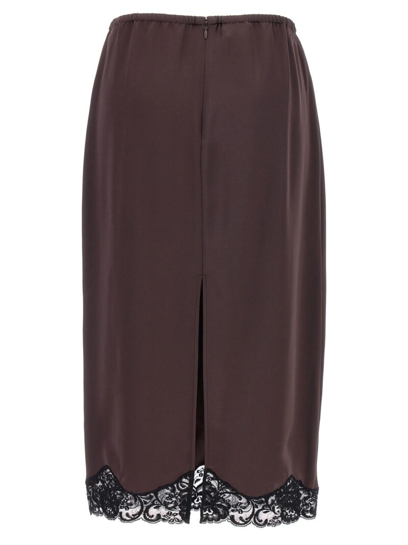 'Gabbia' skirt 104138A24NLZ9 PINKO Brown