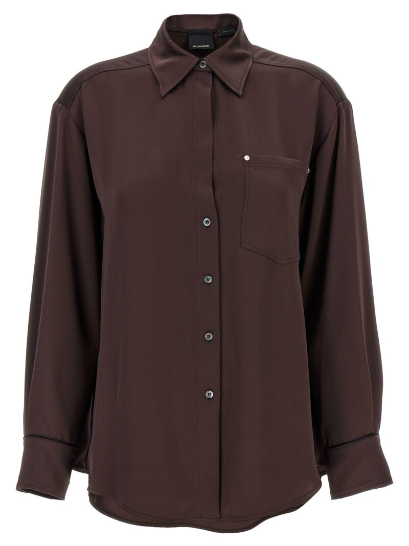 'Ciotola' shirt PINKO Brown