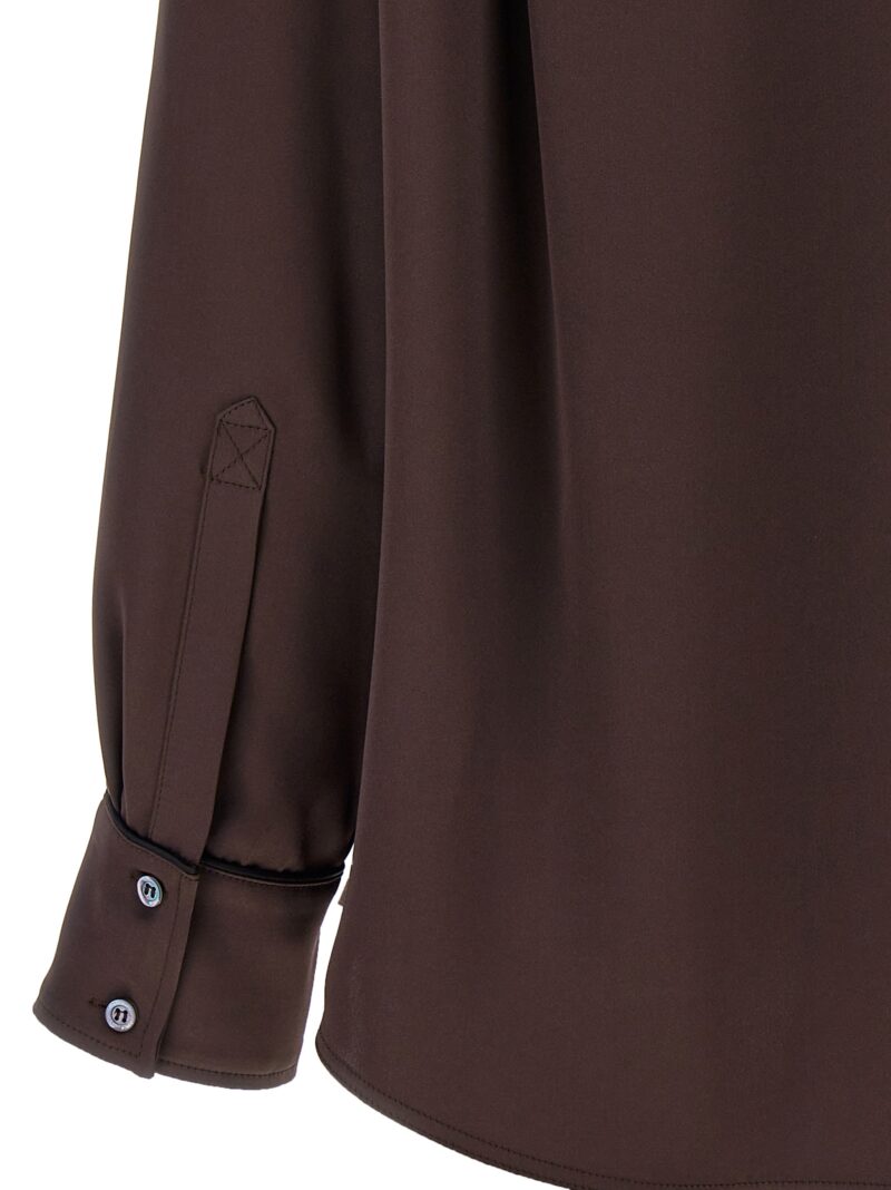 'Ciotola' shirt 91% acetetate 9% polyester PINKO Brown