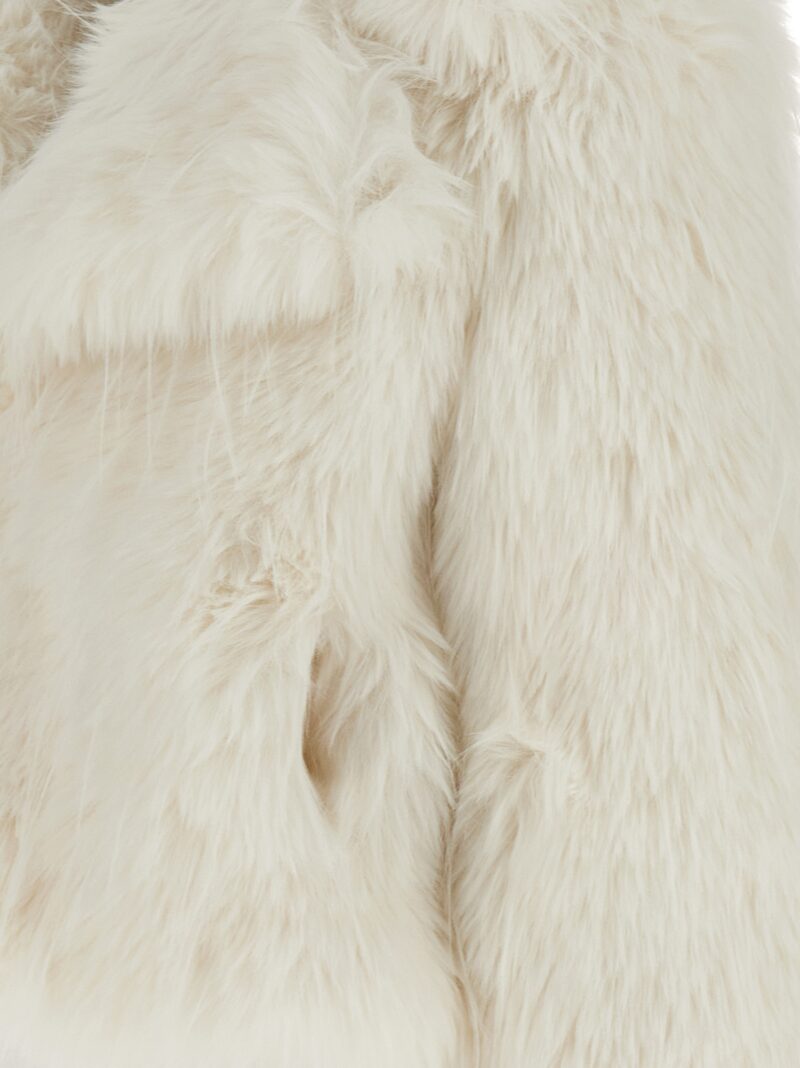 'Novaro' faux fur coat 100% polyester PINKO White