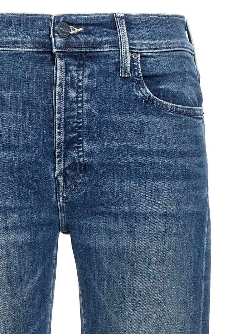 'The Mid Rise Hoker Hover' jeans Woman MOTHER Blue