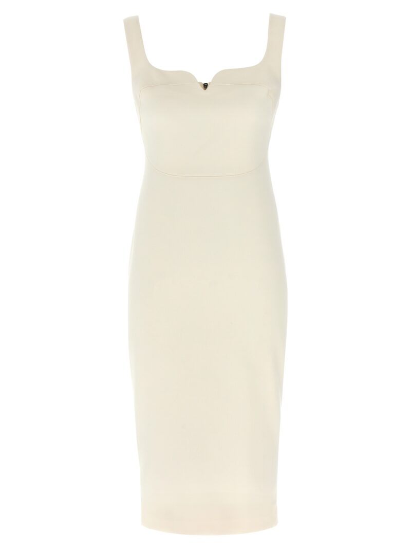 Heart neckline dress VICTORIA BECKHAM White