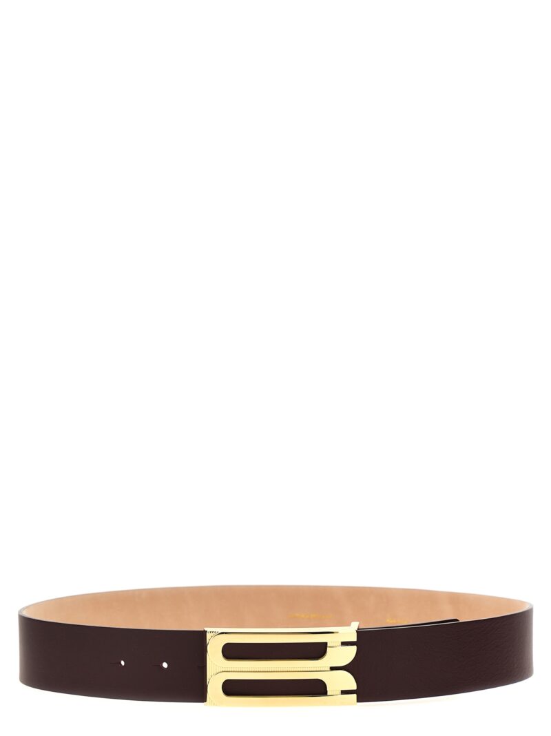 'Jumbo Frame' belt VICTORIA BECKHAM Bordeaux