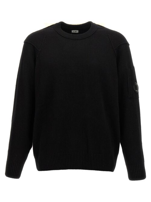 Logo badge sweater C.P. COMPANY Black