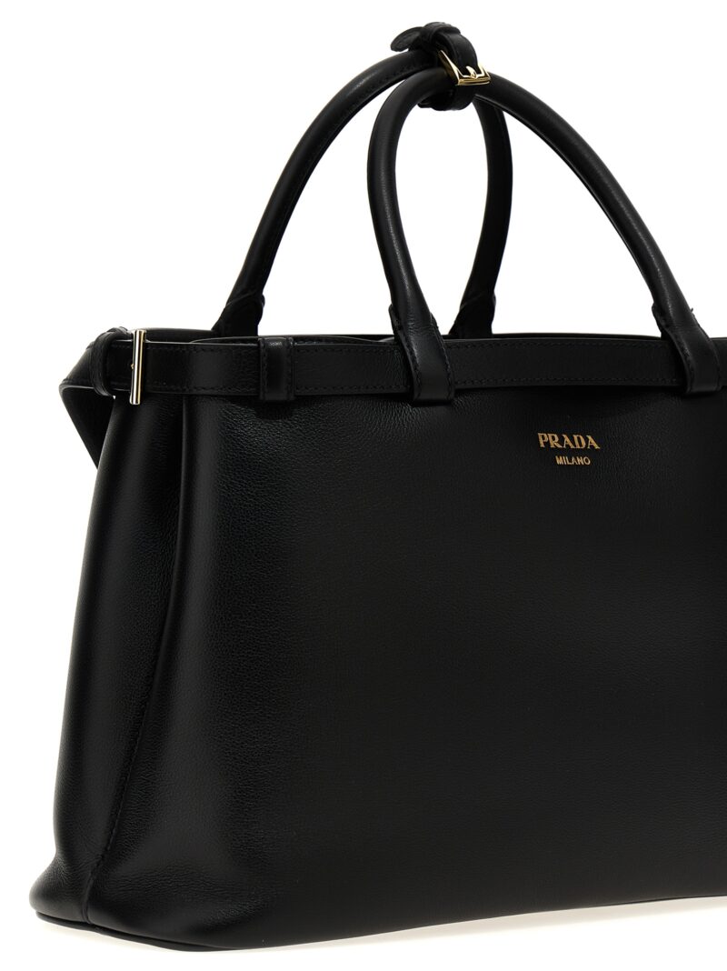 'Prada Buckle Medium' handbag Woman PRADA Black