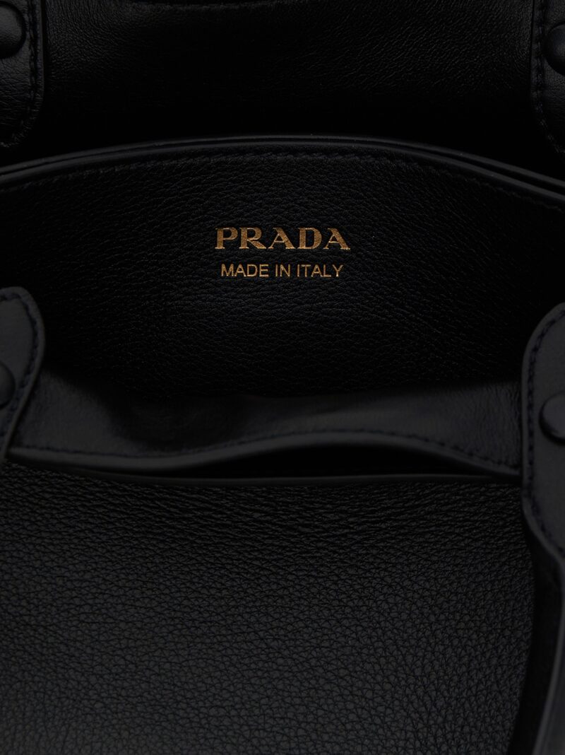 'Prada Buckle Small' handbag 100% cow leather (Bos Taurus) PRADA Black