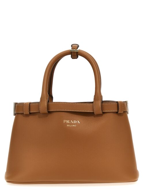 'Prada Buckle Small' handbag PRADA Brown