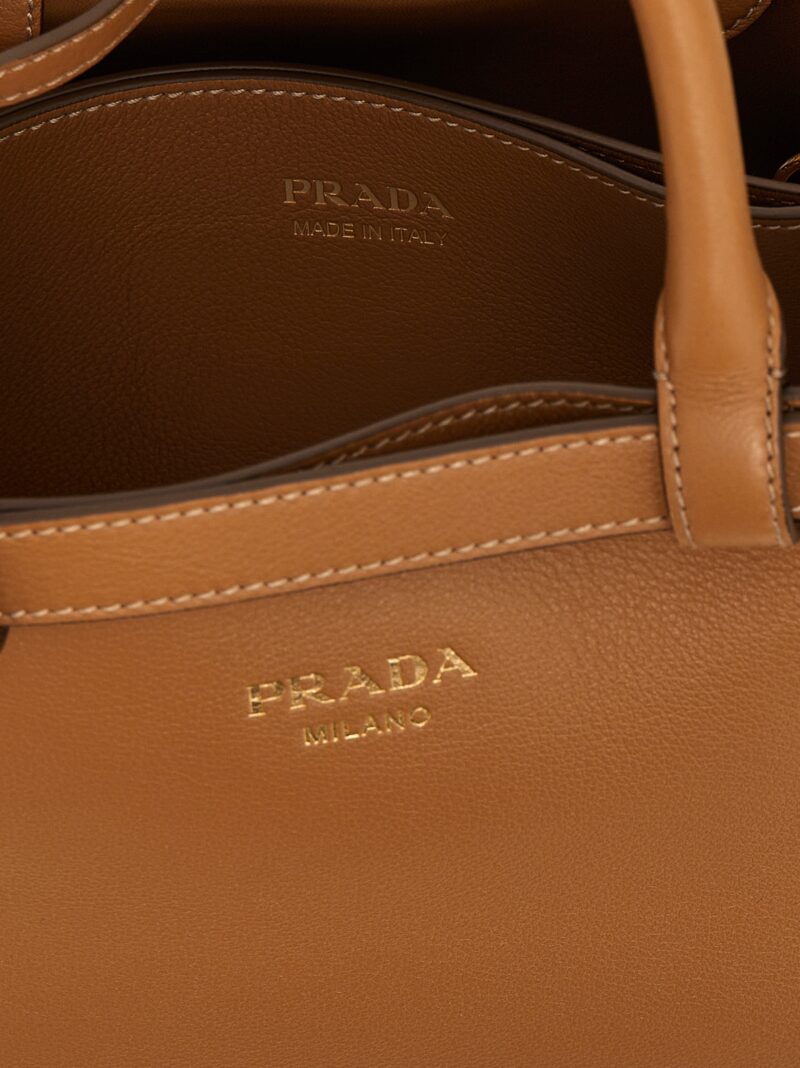 'Prada Buckle Small' handbag 100% cow leather (Bos Taurus) PRADA Brown