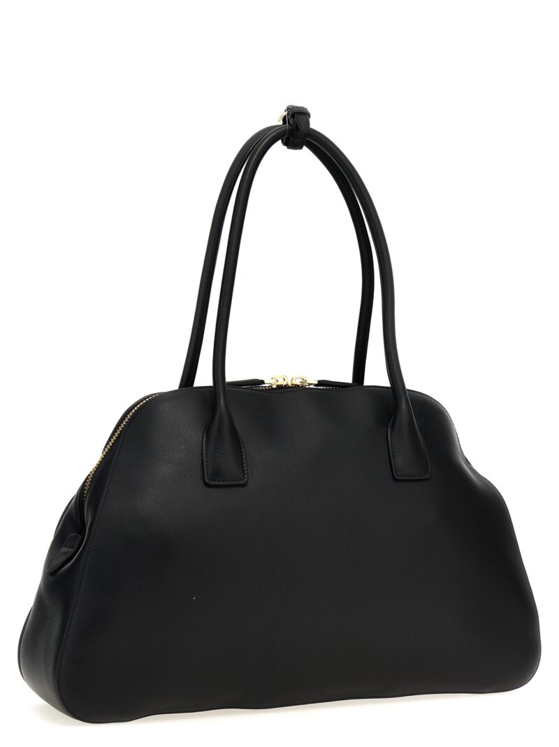 Medium leather shopping bag 1BG522VOOO2CYSF0002 PRADA Black