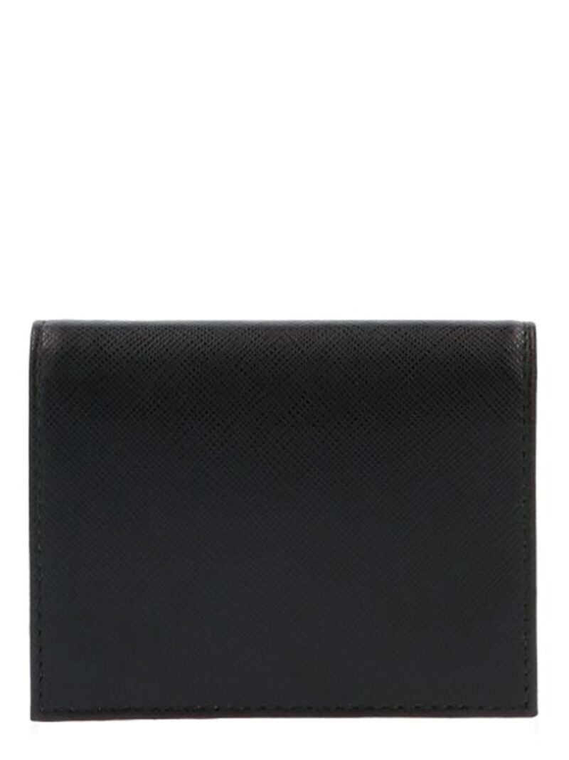 Logo leather wallet 1MV204QHHF0002 PRADA Black