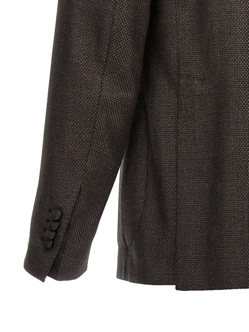 'Montecarlo' blazer 97% virgin wool 3% cachemire TAGLIATORE Brown