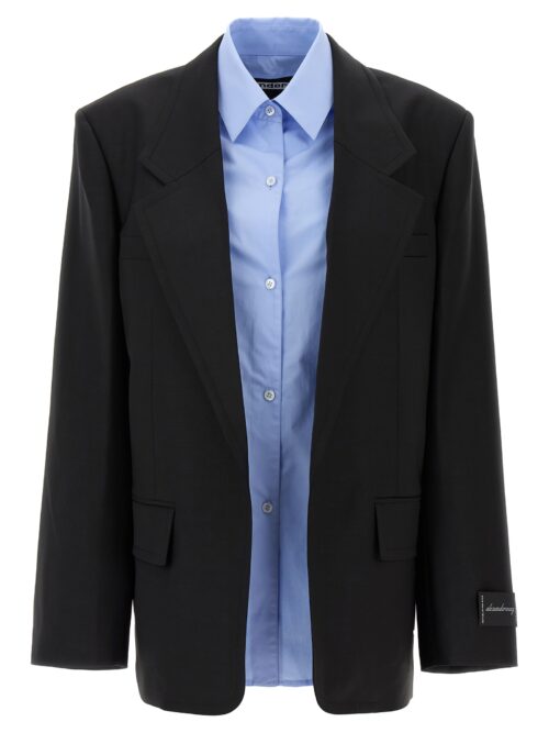 Shirt insert blazer ALEXANDER WANG Black