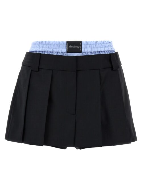 'Prestyled Pleated' skort ALEXANDER WANG Black