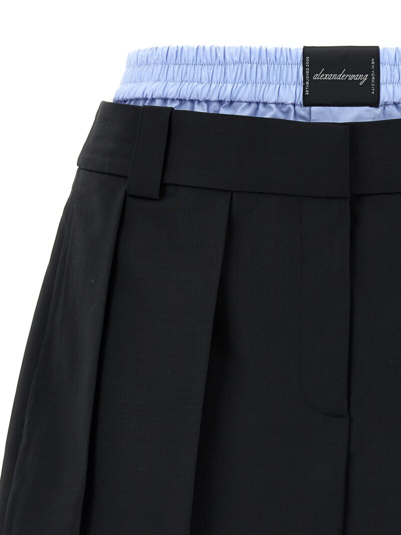 'Prestyled Pleated' skort Woman ALEXANDER WANG Black