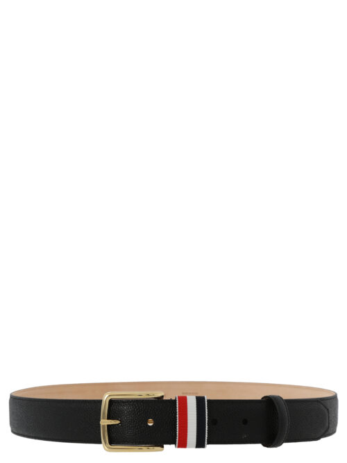 'RWB' leather belt THOM BROWNE Black