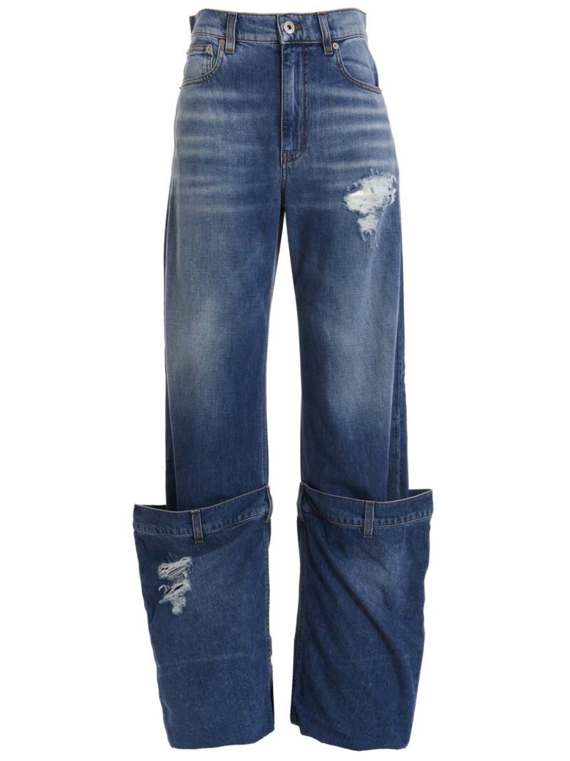 Maxi turn-up jeans J.W.ANDERSON Blue