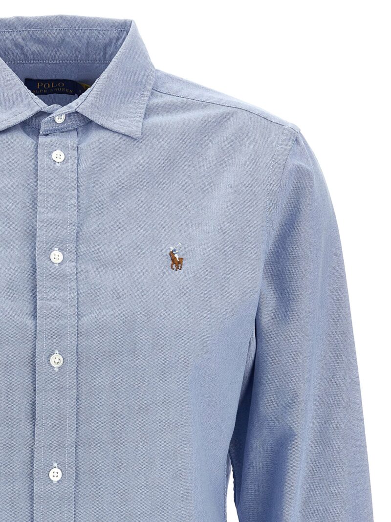 Logo embroidery shirt Woman POLO RALPH LAUREN Light Blue