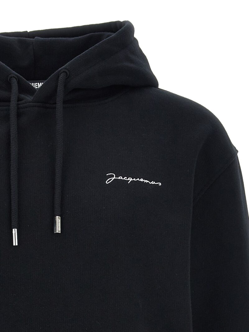 'Le sweatshirt brodé' hoodie Man JACQUEMUS Black