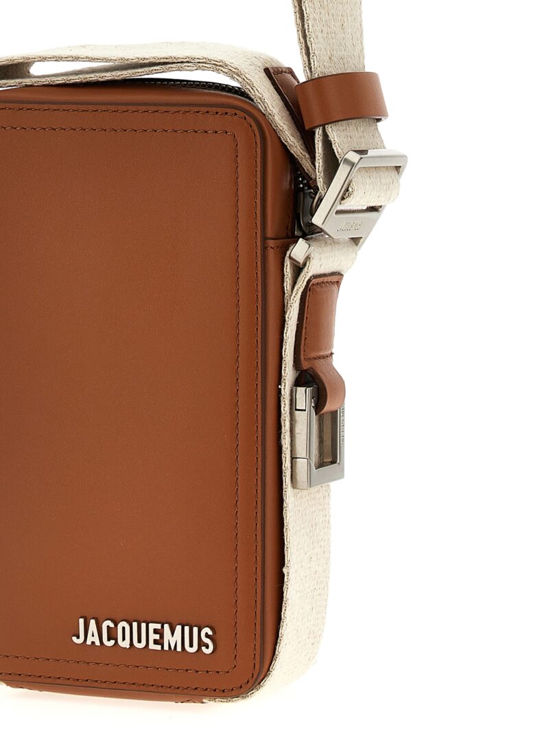 'Le Cuerda vertical' crossbody bag Man JACQUEMUS Brown