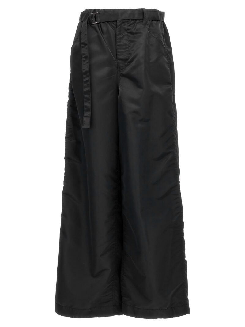 Nylon twill pants SACAI Black