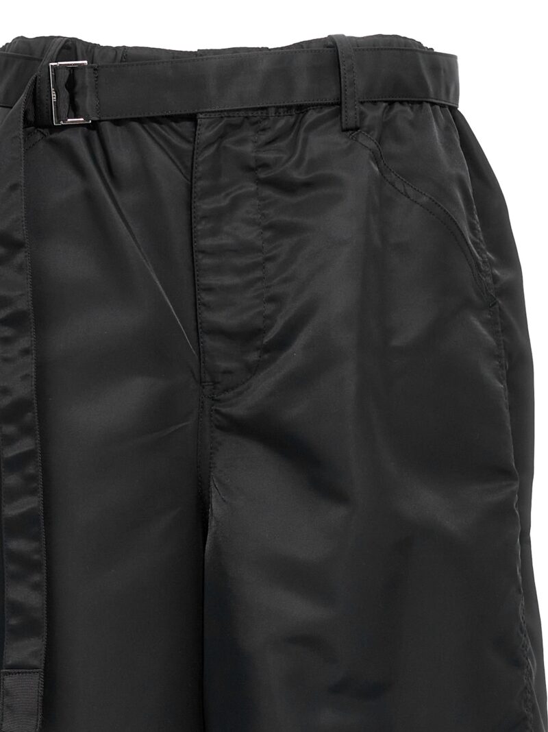 Nylon twill pants Woman SACAI Black