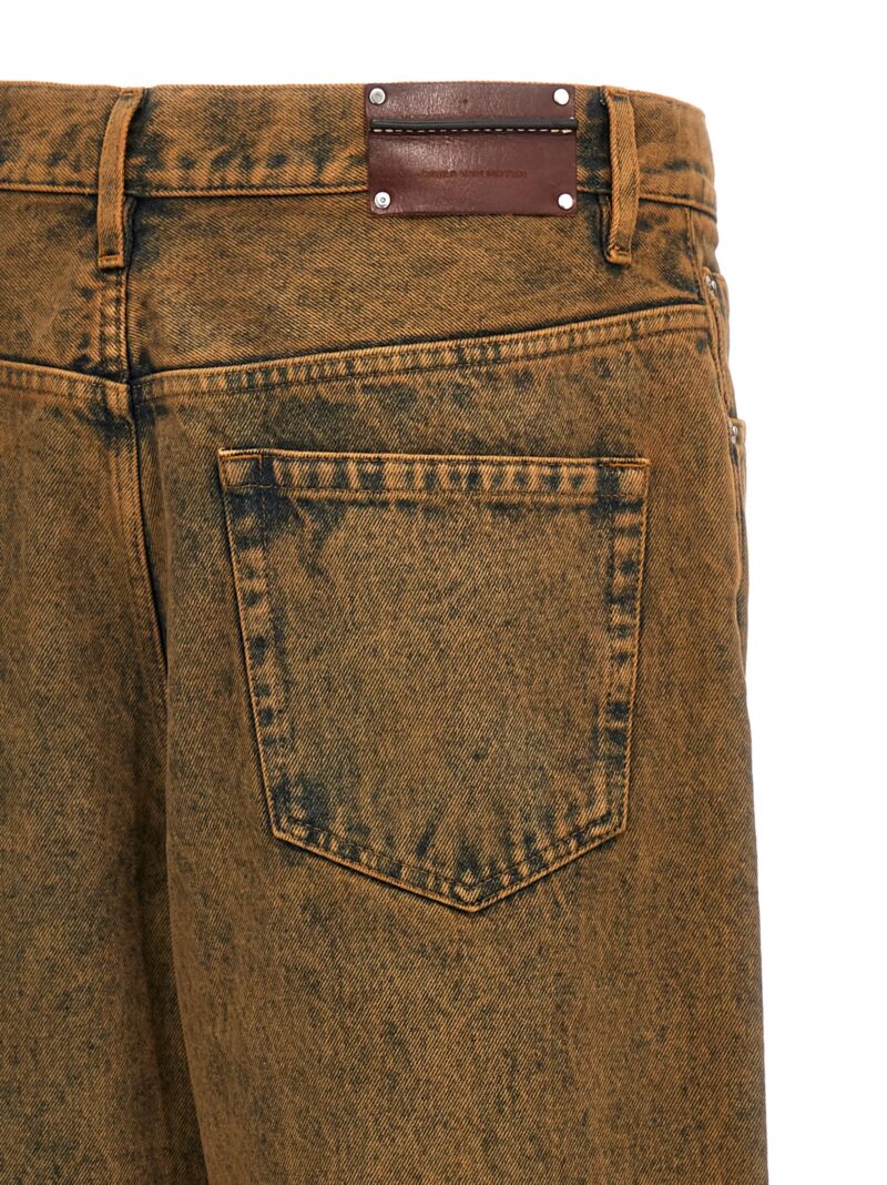 'Pine' jeans 100% cotton DRIES VAN NOTEN Brown