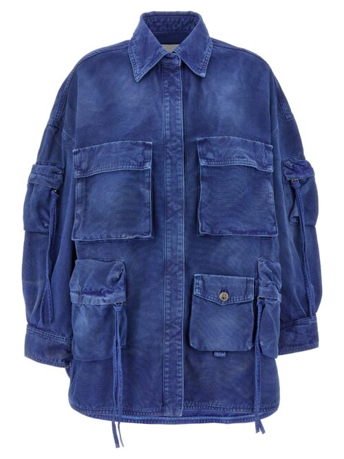 'Fern' coat THE ATTICO Blue