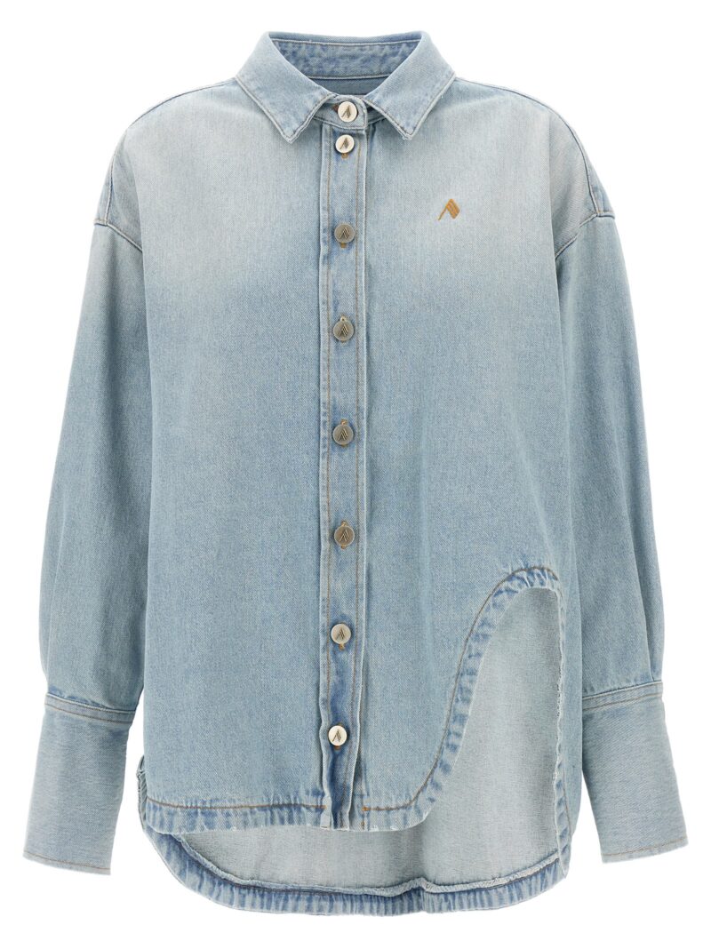 Denim coat THE ATTICO Light Blue