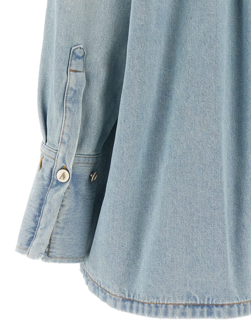 Denim coat 100% cotton THE ATTICO Light Blue