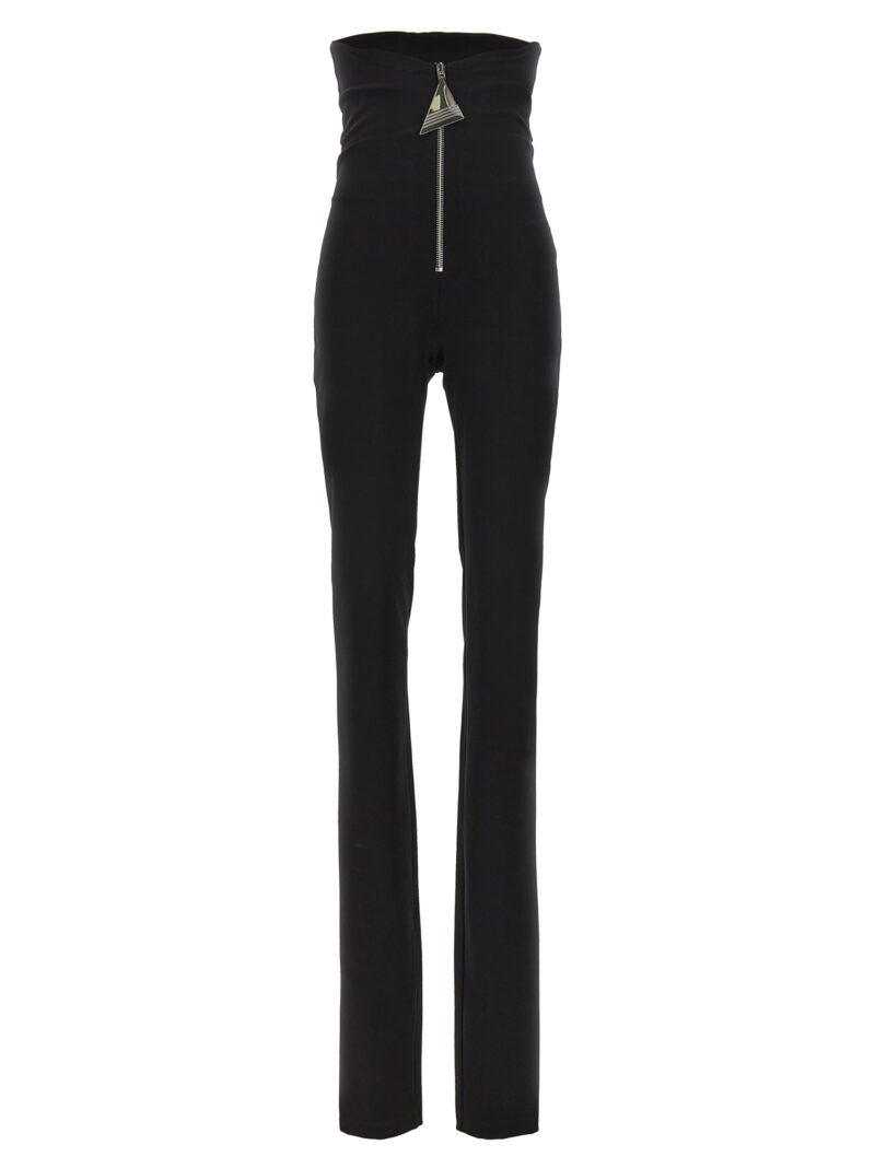 Maxi pull zip pants THE ATTICO Black