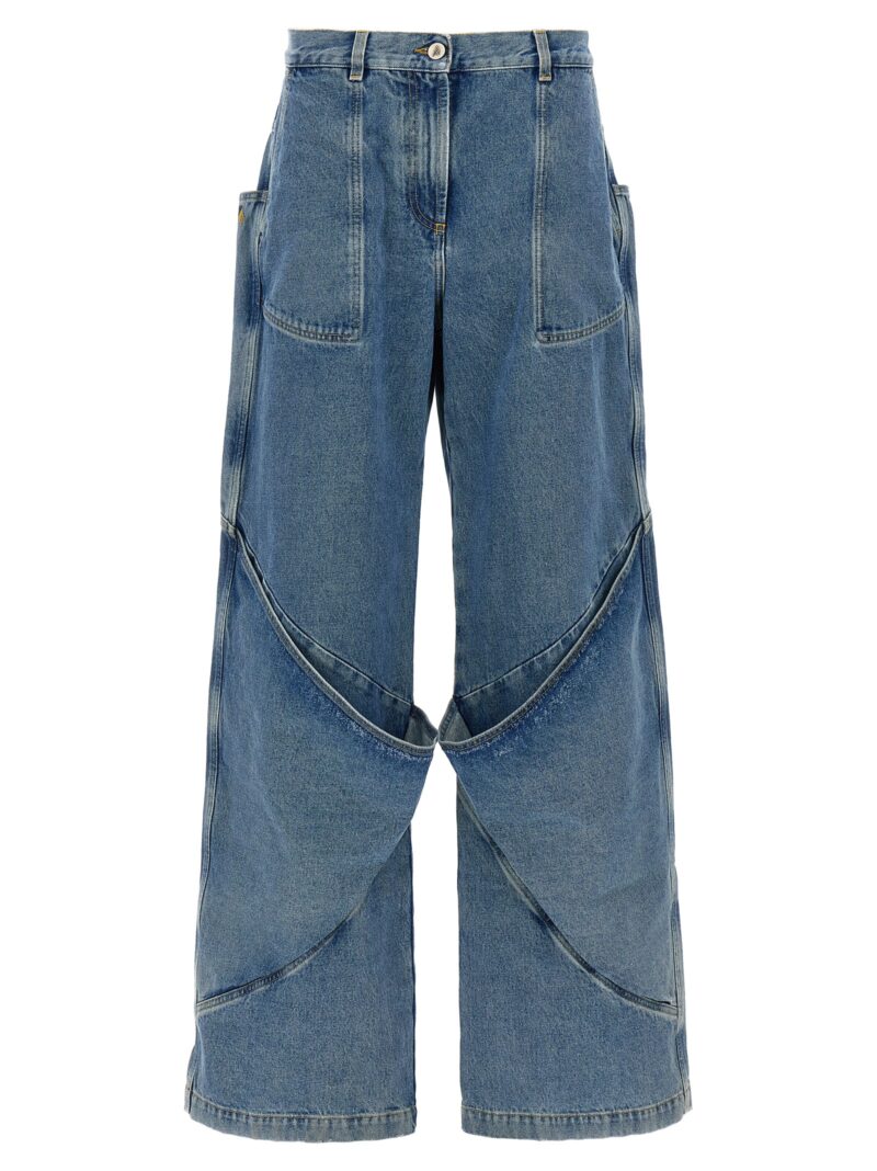 Maxi pocket jeans THE ATTICO Blue