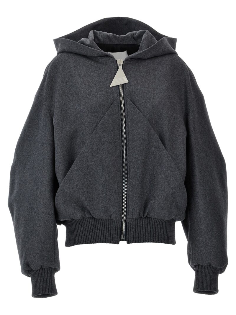 Hooded bomber jacket THE ATTICO Gray