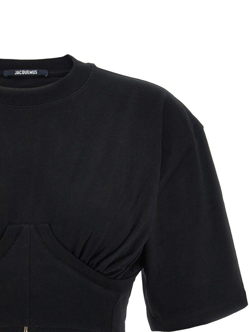 'Caraco' T-shirt Woman JACQUEMUS Black