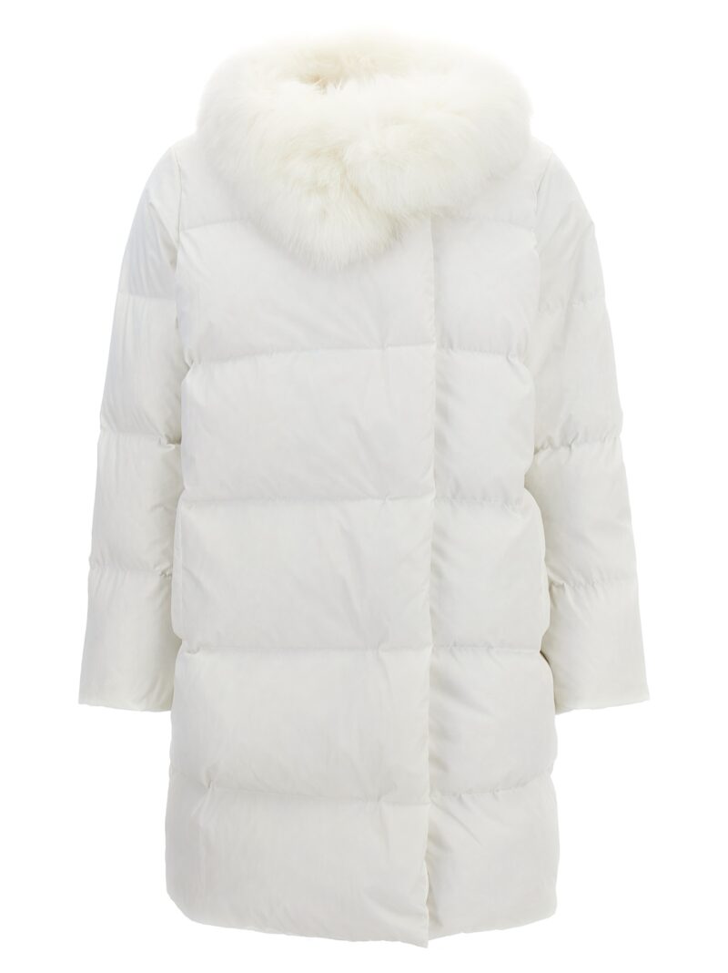 'Doudoune' long down jacket YVES SALOMON White