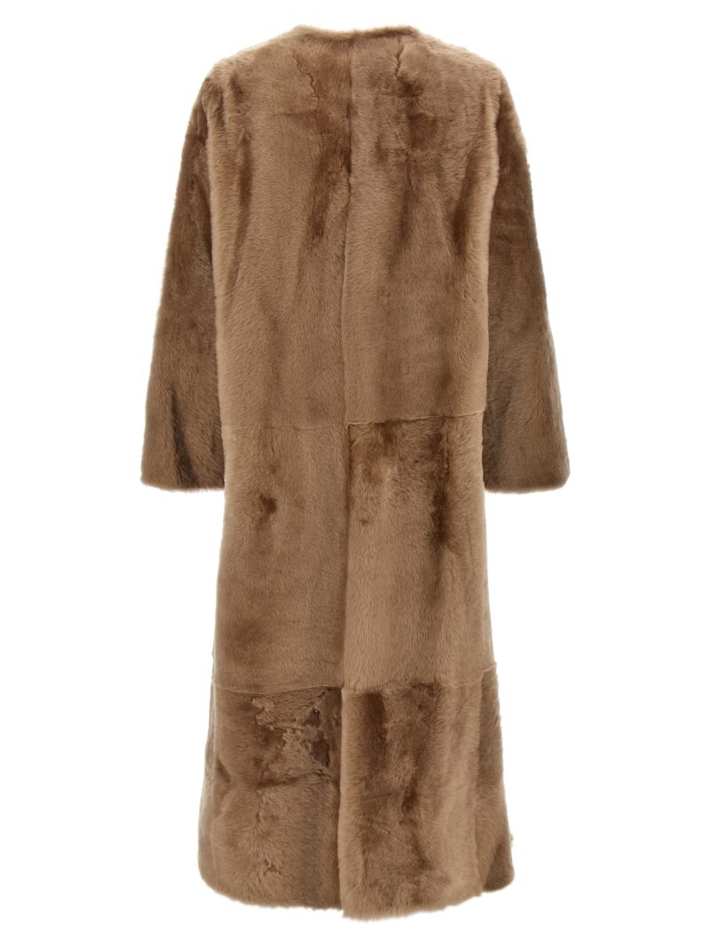 'Manteau' fur 25W25WYM63230MERLA2049 YVES SALOMON Beige