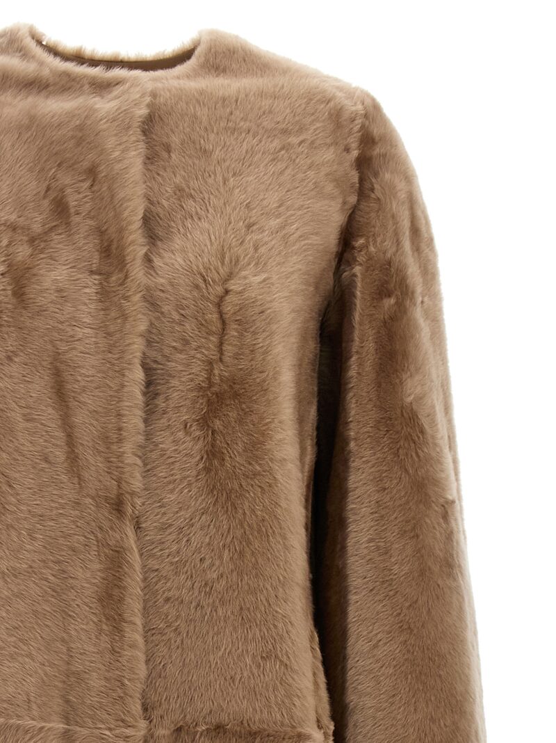 'Manteau' fur Woman YVES SALOMON Beige