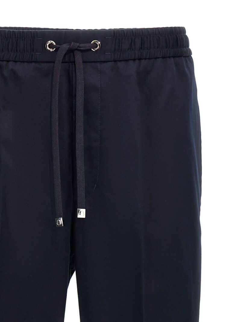 Logo patch pants Man MONCLER Blue