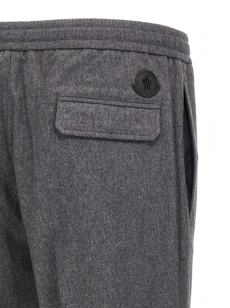 Mixed cashmere joggers 55% POLYAMIDE 45% CACHEMIRE MONCLER Gray