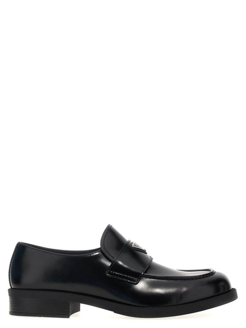 Logo loafers PRADA Black