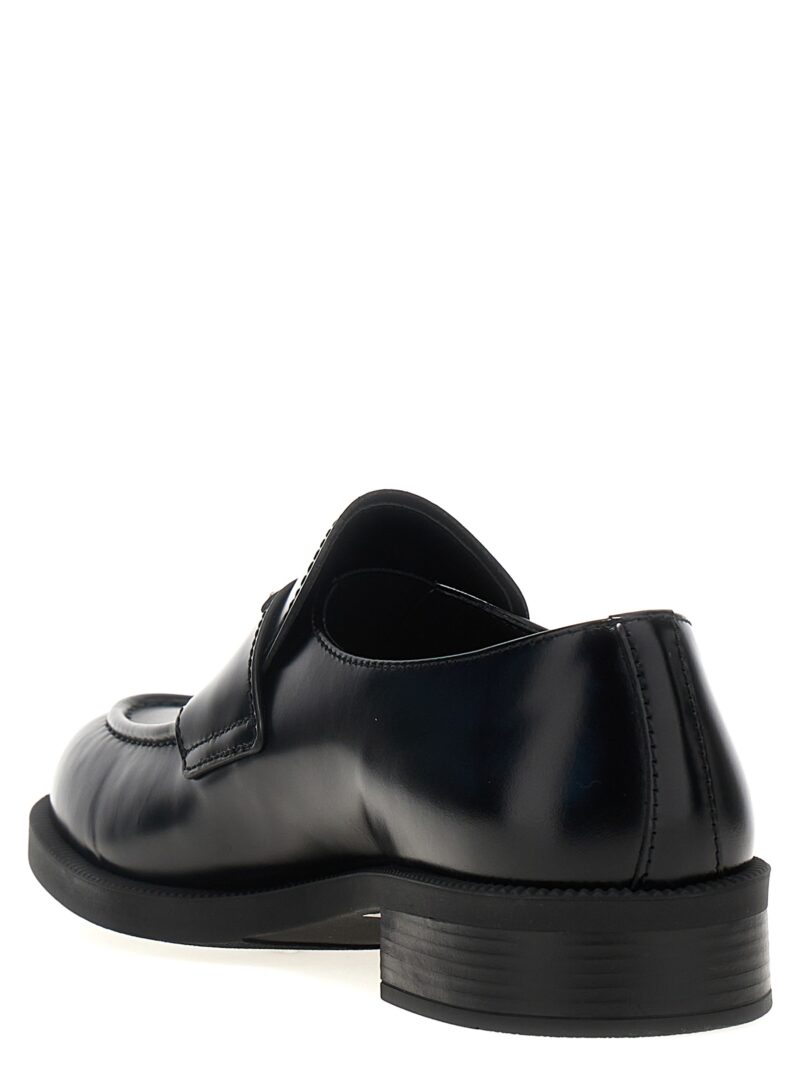 Logo loafers Man PRADA Black