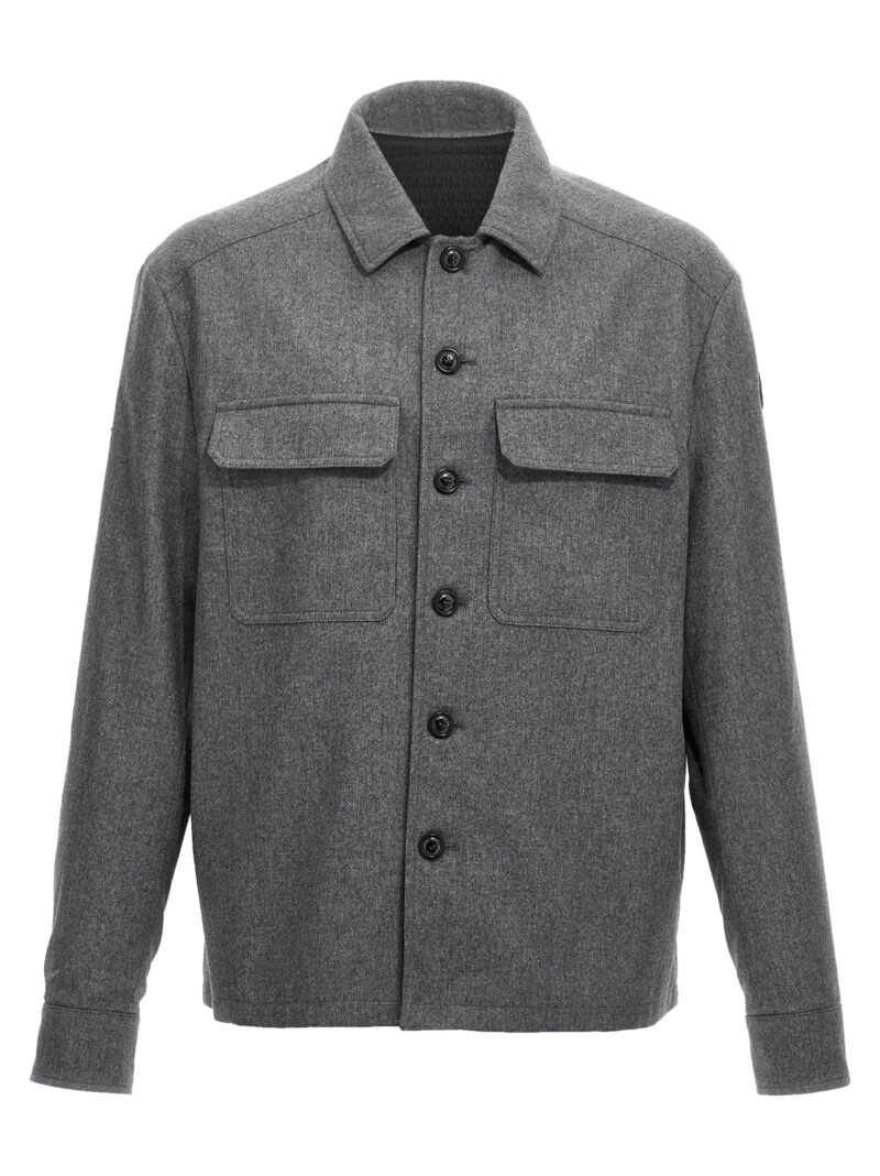 Cashmere blend shirt MONCLER Gray