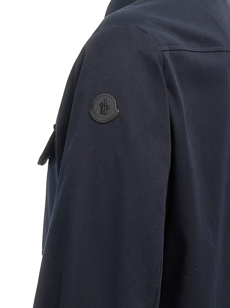 Cotton crêpe shirt 100% cotton MONCLER Blue